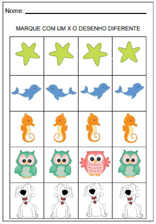 Atividade Percepção Visual